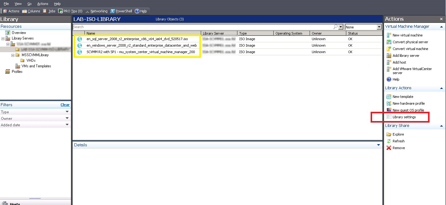 The virtual media files are now present in the library.