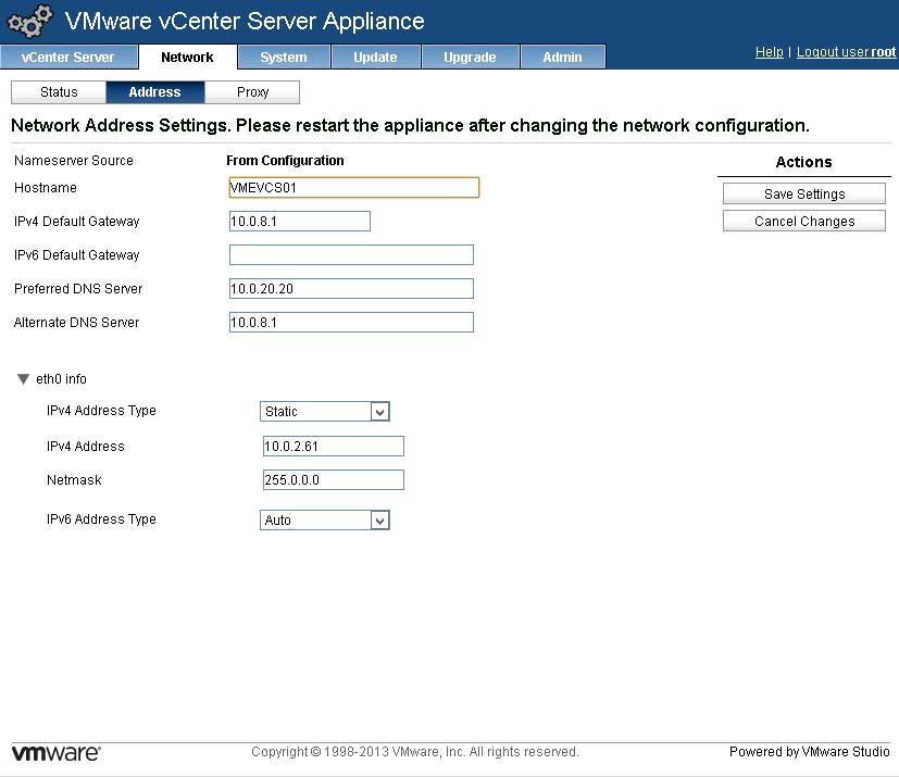 Set DNS and name before doing anything else with the vCSA.