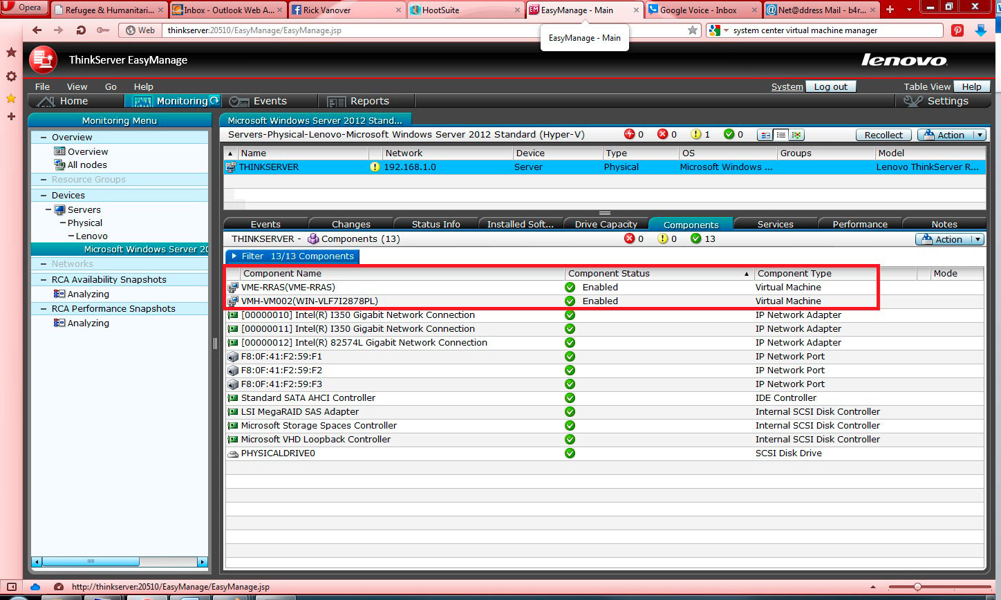 Seeing Hyper-V.